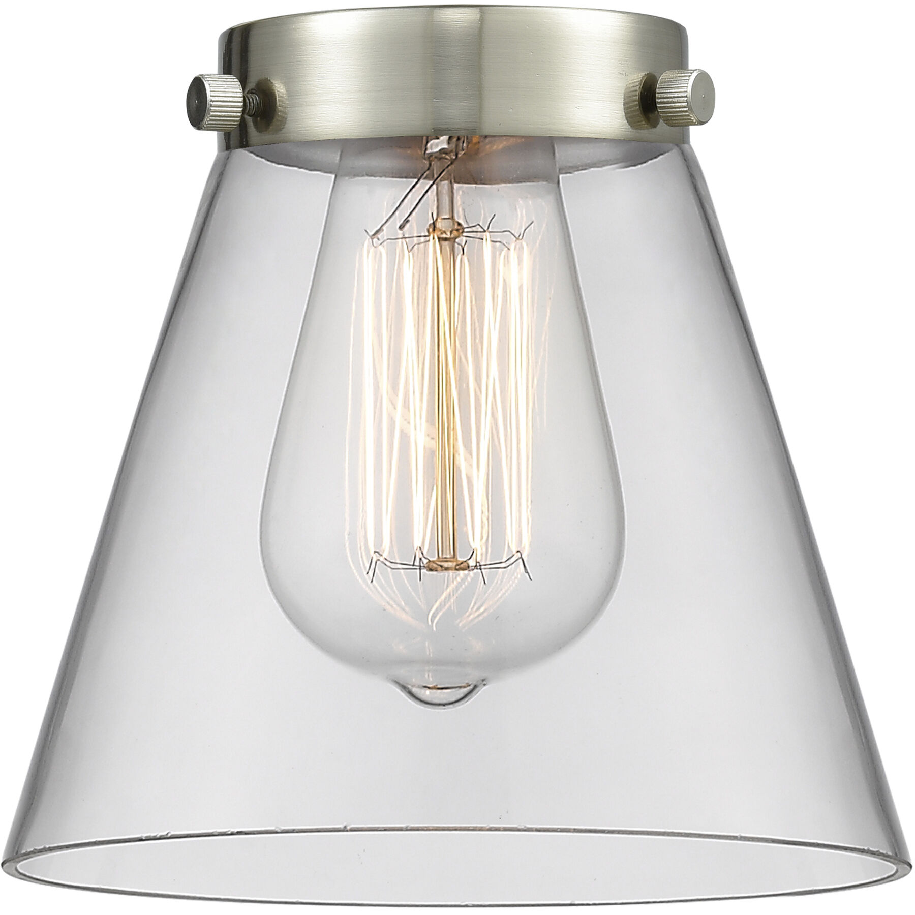 Franklin Restoration Cone 1 Light 6 inch Antique Copper Mini Pendant Ceiling Light in Incandescent, Clear, Franklin Restoration